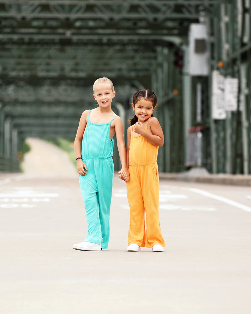 THX, It Has Pockets Romper - Turquoise