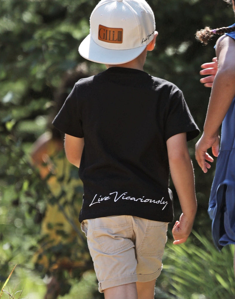 Live Vicariously Graphic Tee - Black