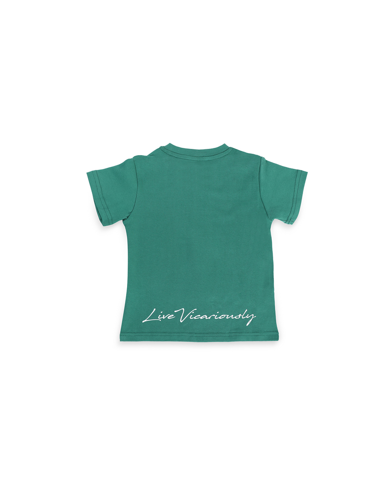 Live Vicariously Graphic Tee - Green