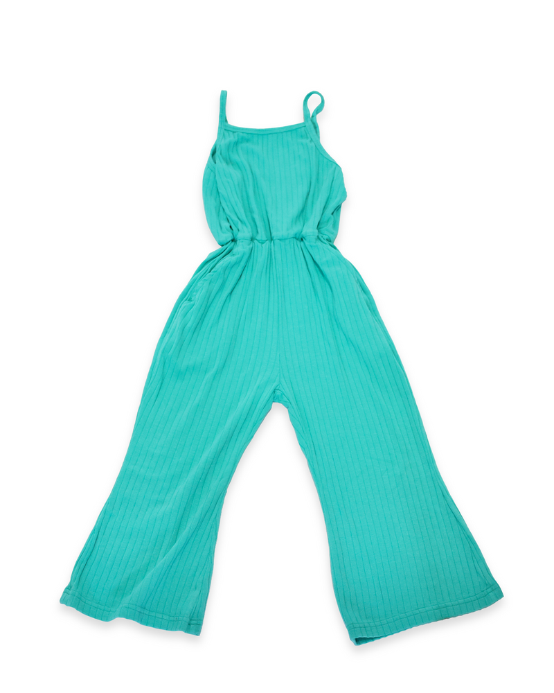 THX, It Has Pockets Romper - Turquoise