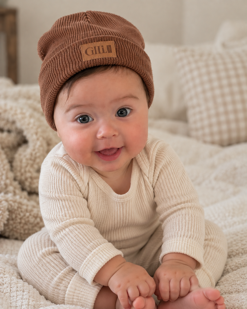 Snuggle Baby Beanies - Brown