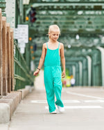 THX, It Has Pockets Romper - Turquoise