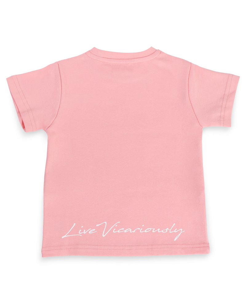 Live Vicariously Graphic Tee - Pink