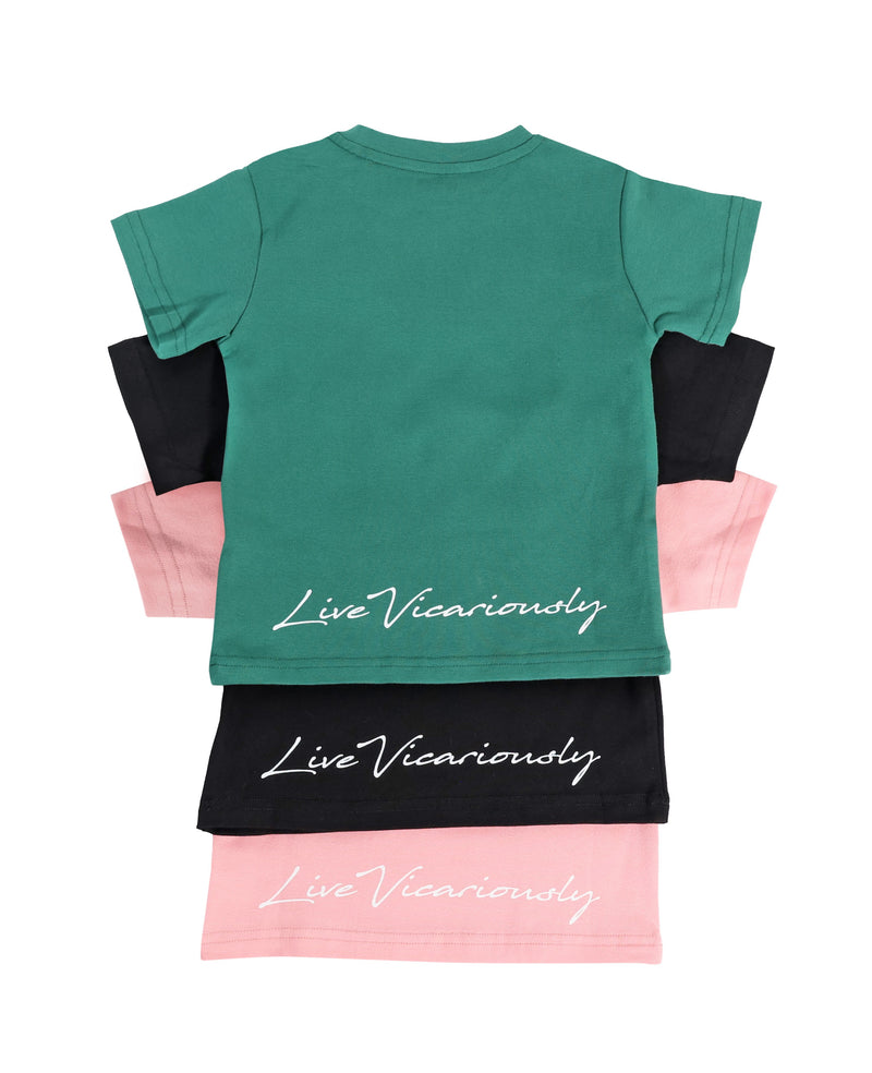 Live Vicariously Graphic Tee - Black