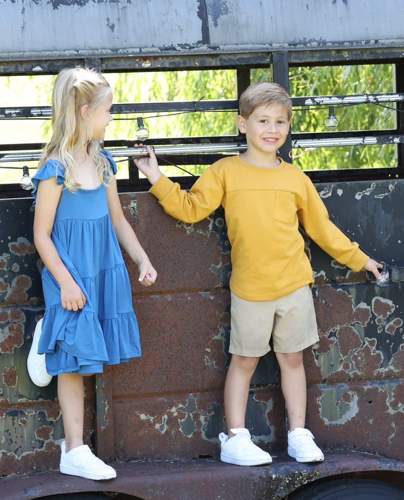 Essential Cut Long Sleeve - Mustard - GILi Guise