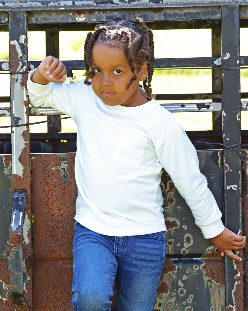 Essential Cut Long Sleeve - White - GILi Guise
