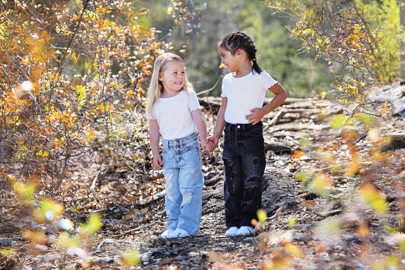 Fly Girl Distressed Denim - Black - GILi Guise