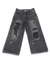 Fly Girl Distressed Denim  - Black