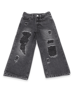 Fly Girl Distressed Denim - Black - GILi Guise