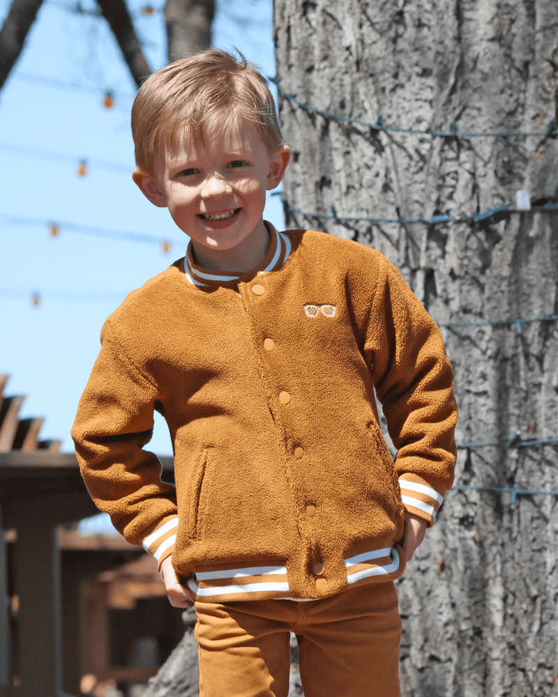 GILi Varsity Jacket - Tan - GILi Guise