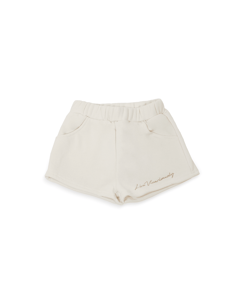 iRIE Sweat Shorts - Cream - GILi Guise