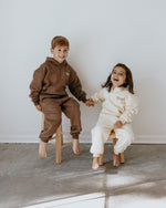 KIDS Family Sweat Set - Brown - GILi Guise