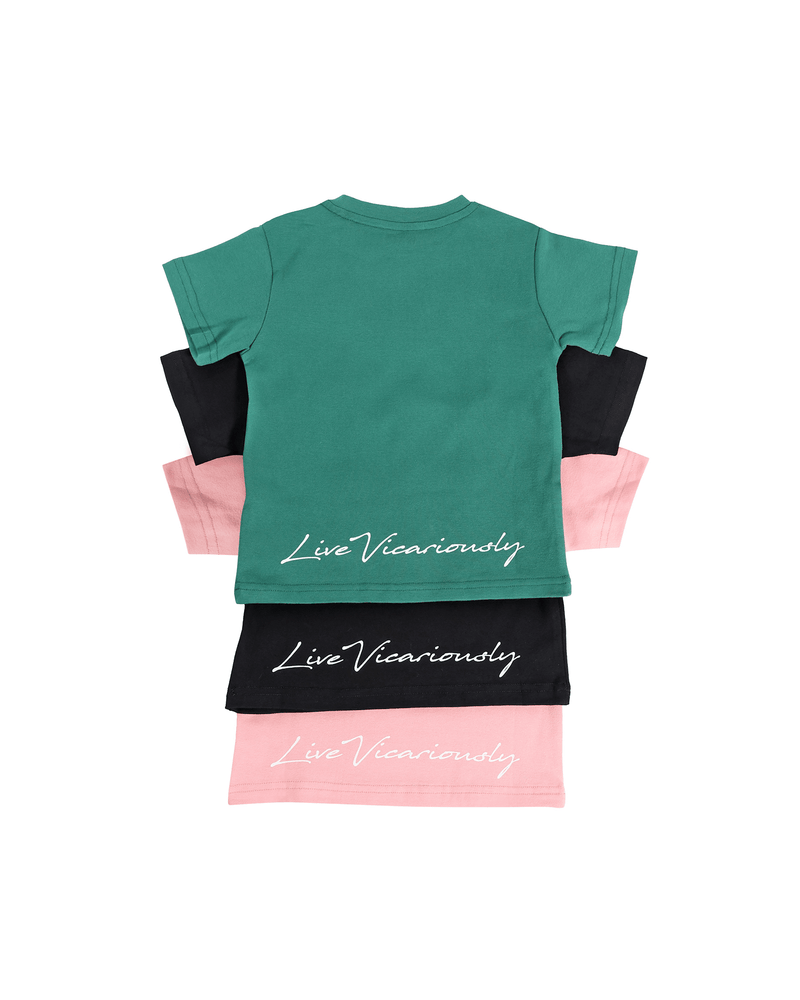 Live Vicariously Graphic Tee - Pink - GILi Guise