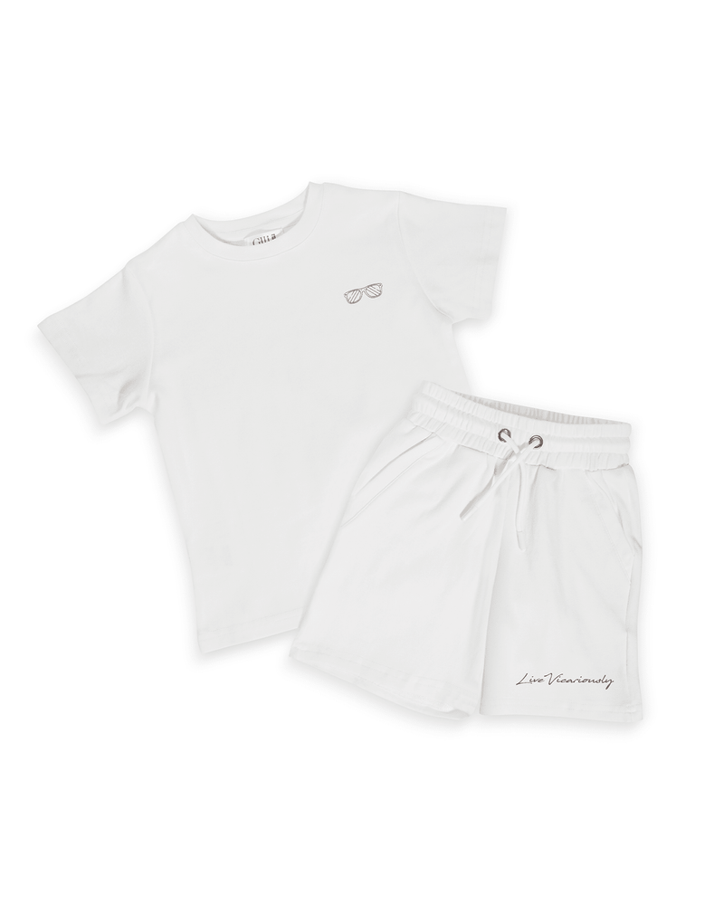 Robbie Tommie Set - White - GILi Guise