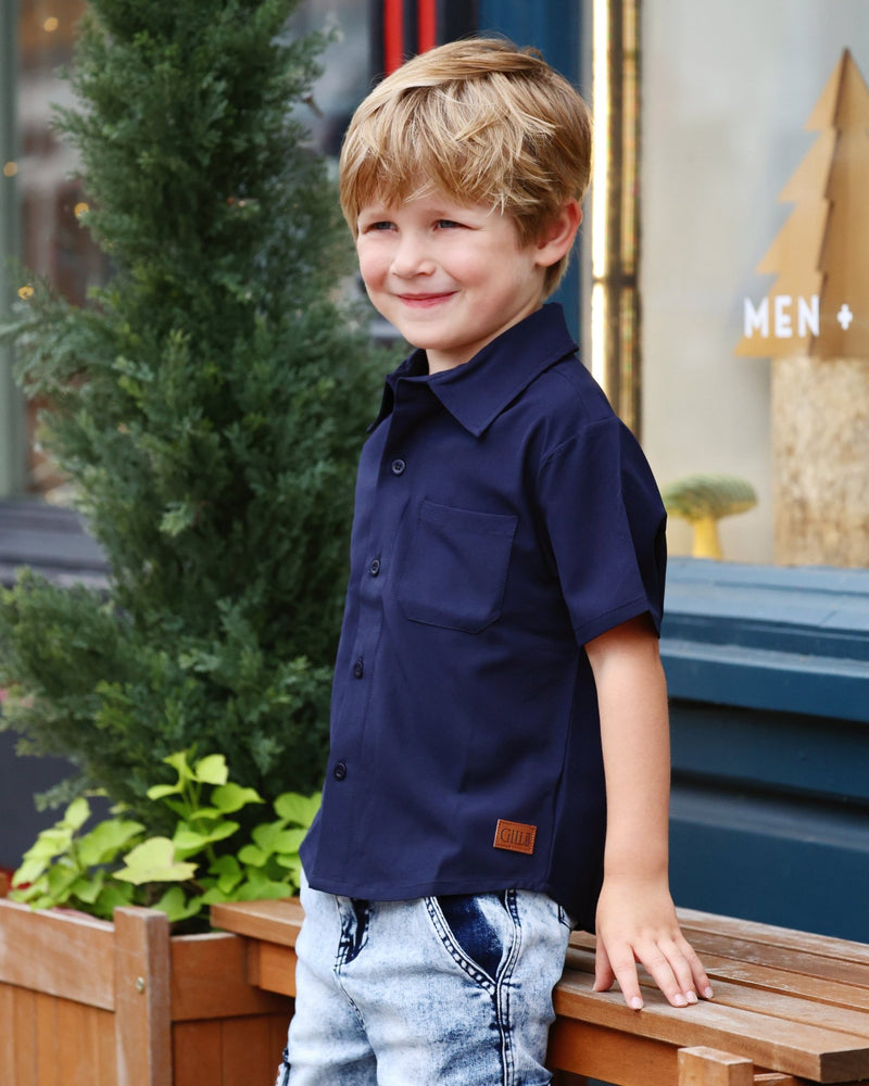 The Aero Shirt - Navy - GILi Guise