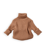 The Cloud Turtleneck Sweater - Brown - GILi Guise