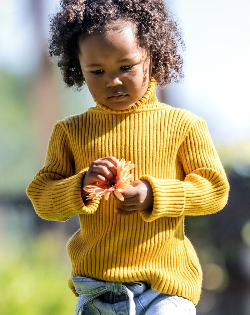 The Cloud Turtleneck Sweater - Mustard - GILi Guise