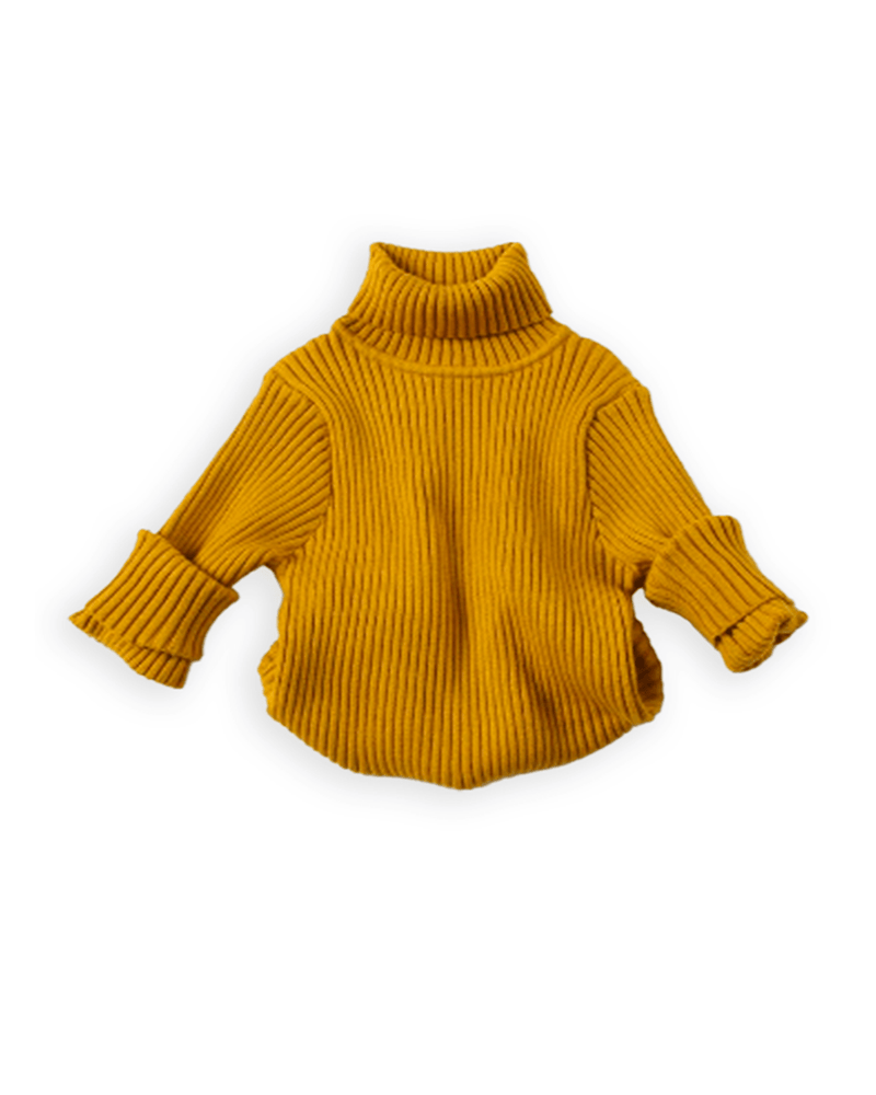 The Cloud Turtleneck Sweater - Mustard - GILi Guise