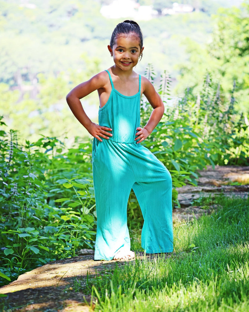 THX, It Has Pockets Romper - Turquoise - GILi Guise